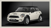 Mini Cooper S papper white