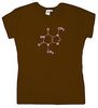 Chocolate molecule ladies T-shirt