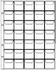 Лист для монет 200х250 мм на 35 ячеек 35х35 мм, с клапанами