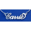 Sterling Silver "Carrie" Style Name Necklace