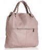 blush deerskin 'Julie' oversized bag