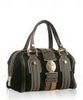 black suede 'Aviatrix' medium boston bag