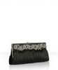 black satin jeweled clutch