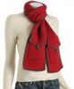 red knit pocket detail 'Military' scarf