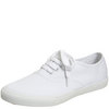 TEMPO Lace Up Canvas Pump White