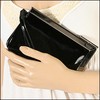 CK Patent Small Lux Clutch