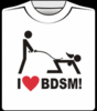 Маечка I love BDSM