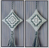 Blue Bargello Fob