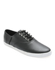 ASOS Leather Perforated Plimsolls