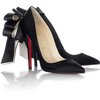 Christian Louboutin Anemone Black Bow Pumps