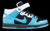 Nike SB Dunk Mid black/aqua fuel blue