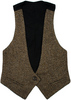 cocoa tweed vest