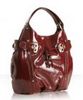 burgundy patent leather 'Picasso' bag