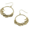 Feather Hoop Earrings