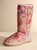 Floral print boot