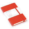 moleskine red pocket plain notebook