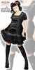 Velvet Mini Dress Pettycoat Doll