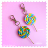 Lollipop Earrings-Rainbow or Fruitsy