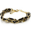 Black Double Strand Chain Bracelet