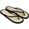 Seagrass Black Flip Flops