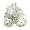 White Ballet / Dot Soft Soled Leather Baby Shoes