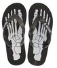 Misfits - Skeletal Foot Flip Flops by Draven