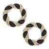 Twisted Circle Stud Earrings