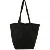 Simply black canvas tote