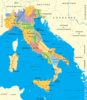 Политическая карта Италии