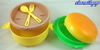 Hamburger Shaped Lunch Box