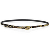 Skinny Leopard Ponyskin Belt