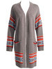 Sabi Fairisle Longline Cardigan