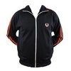 Fred Perry Mens Track Jacket Fall 2009. Medium Black/Tiger Lily