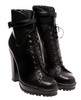 AZZEDINE ALAIA // LEATHER LACE UP ANKLE BOOTS