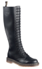 1B60 20 EYE ZIP BOOT BLACK SMOOTH