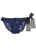 Gingham Chiffon Tie Side Briefs