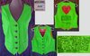 green waistcoat