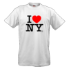 Футболку с надписью "I love NY"