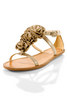 Coach Rose flat sandal.