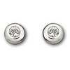 Solitaire Button Pierced Earrings