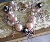 COTTON CANDY ROCK STAR NOIR CHARM BRACELET