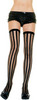 Opaque Vertical Stripe Stockings