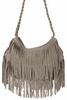 сумка JJ Winters Grey Suede Fringe Bag