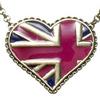 Abstract Union Jack Pendant Necklace