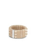 Engraved Studded Pluque Metallic Bracelet