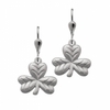 Silver Shamrock Earrings