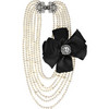 Lee Angel Multi-strand glass pearl necklace