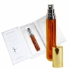 17.5 ml. PUREDISTANCE I Perfume Spray in a classic white gifbox. With a gold- or silver coloured cap