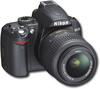 Nikon - 10.2-Megapixel Digital SLR Camera - Black