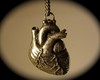 Anatomical metal heart pendant antiqued silver finish new release original design made here in NYC